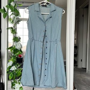 Soft Denim Button-up Dress